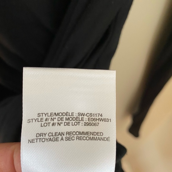 Helmut Lang Black 'Slack' Drape Jersey Dress Size Medium - Picture 13 of 14